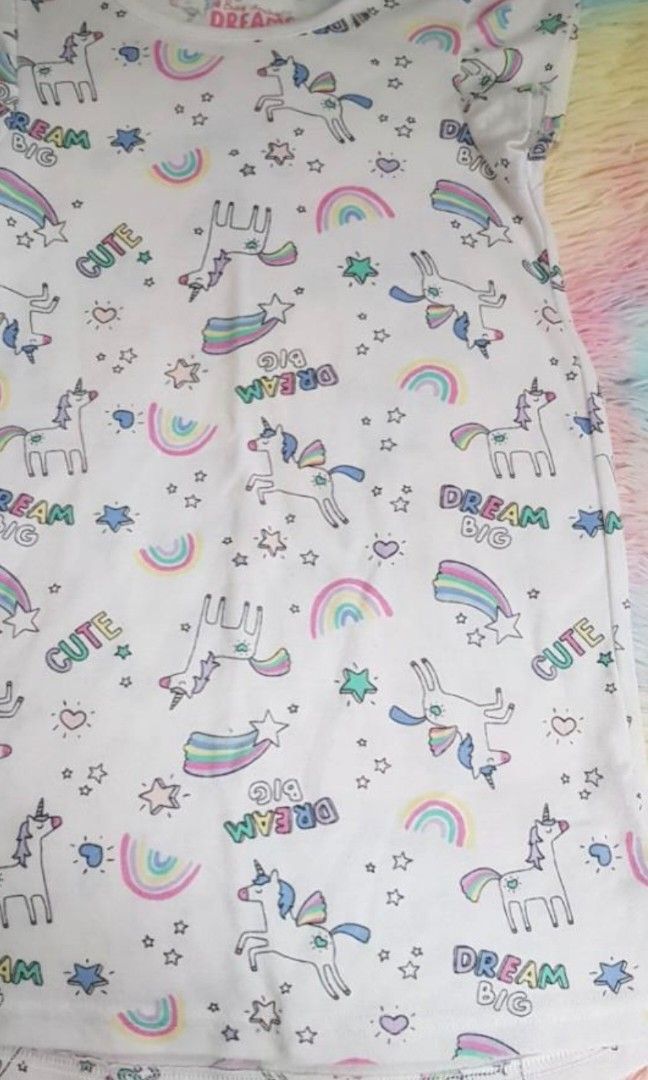 Imported nightdress kids (Category: Babies & Kids Fashion) located in Las Pinas. Submitted by assortedkidzstuffs (Listing ID 1460840994, Image 2). Description: Worn twice only saglit (ayaw po ng baby ng kita armpit nya kaya di nagamit😅) Imported from Dubai Brand: Matalan (like Zara but UK brand) Soft and comfy fabric Size: 3-4y (fits 3 to 4y++++).