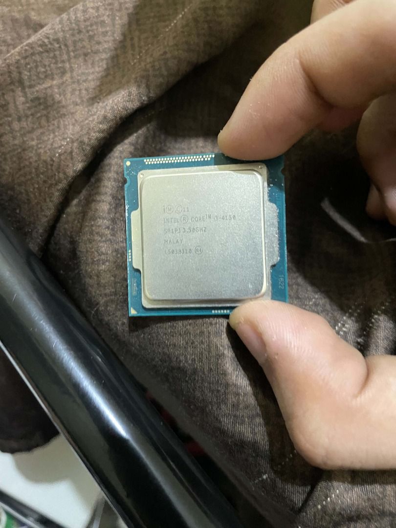 Intel Core i3-4150 CPU Processor (Category: Computer Parts) located in Pila. Submitted by dominguezd14376 (Listing ID 1460751969, Image 2). Description: - Intel Core i3-6158 Processor - 3.58GHz Base Clock Speed - Tested and Working - RFS: NAG UPGRADE.
