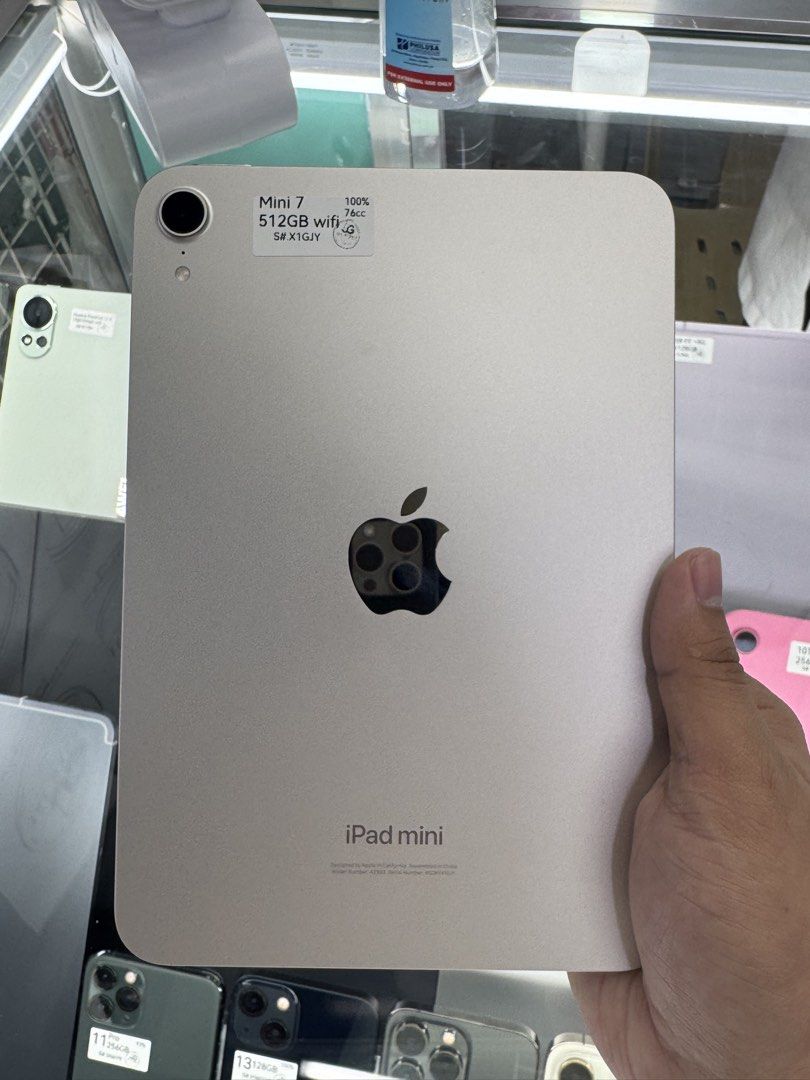 iPad MINI 7 WIFI 512GB WITH BOX AND FREEBIES (Category: iPad) located in Manila. Submitted by ram-gadget-shop (Listing ID 1460769866, Image 1). Description: .