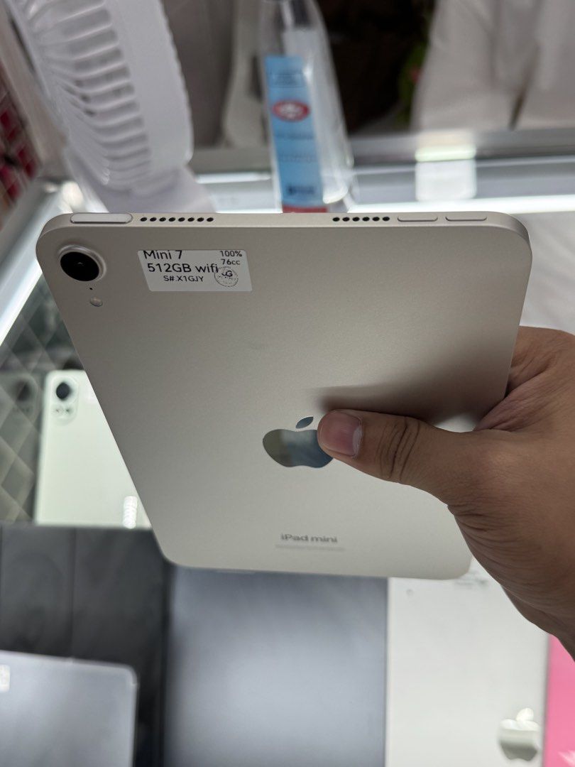 iPad MINI 7 WIFI 512GB WITH BOX AND FREEBIES (Category: iPad) located in Manila. Submitted by ram-gadget-shop (Listing ID 1460769866, Image 3). Description: .
