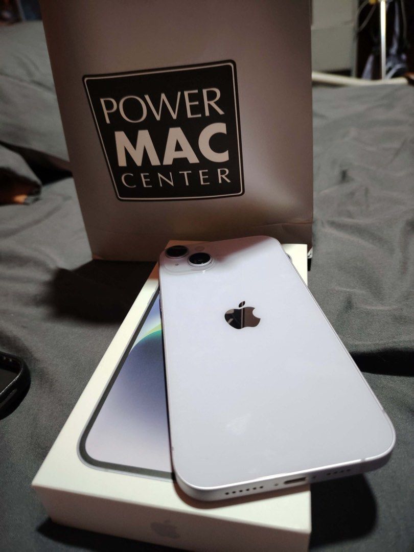 Iphone 14 plus 128 gb good as new (Category: iPhone 14 Series) located in Quezon City. Submitted by janinedeguzman0721 (Listing ID 1460914522, Image 1). Description: - iPhone 14 Plus - 128GB Storage - Light Purple Color - Original packaging included -bought at PowerMac - original price ₱68990 - i am the owner.