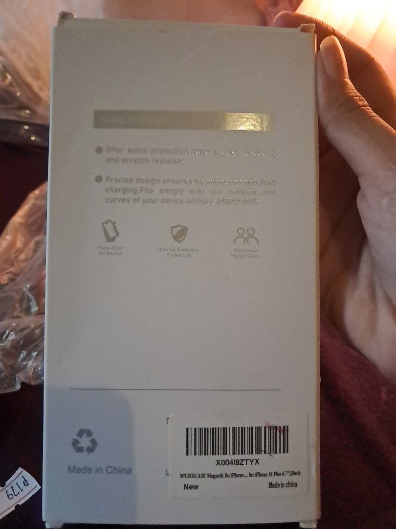 Iphone 16 plus 6.7 (Category: Cases & Sleeves) located in Manila. Submitted by aliyahhh06 (Listing ID 1460770753, Image 2). Description: two tempered glass screen protectors alongside the magnetic shockproof case itself (opened but never used)3.