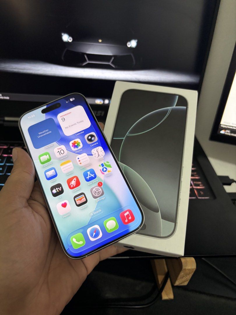 Iphone 16 pro 256gb (Category: iPhone 16 Series) located in Quezon City. Submitted by enigma_1205 (Listing ID 1460741706, Image 1). Description: For sale only. Pls read details. last price posted. fixed price na po. Presyong 128gb na po. Iphone 16 pro White titanium 256gb 93% battery health ZD/A global/Eu variant NTC approved Factory unlocked Issue: backglass. Not affecting any performance. Case lang katapat. Smooth to the touch padin yung back. 