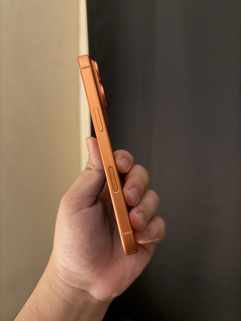 iPhone 17 Pro Cosmic Orange 256gb (Category: iPhone 17 Series) located in Quezon City. Submitted by acaded96 (Listing ID 1460872877, Image 2). Description: iPhone 17 Pro (Cosmic Orange, 256gb) 96% battery health 275 Cycle Count Under limited warranty until Nov 9 2026 Bought at Beyond the Box VMall 99% smooth no dents.