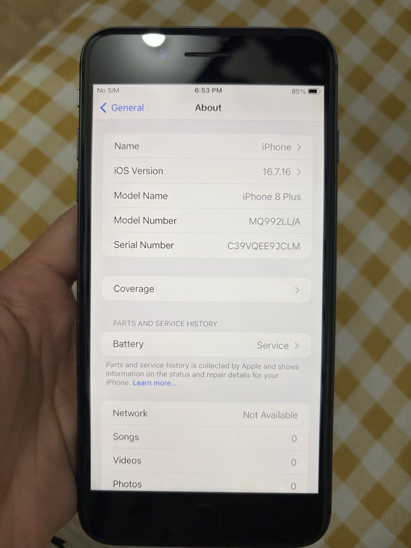 IPHONE 8+ UNIT ONLY FOR SALE!!!! (Category: iPhone 8 Series) located in Masbate. Submitted by marianne027 (Listing ID 1460827197, Image 3). Description: J&T Delivery Only. Pm for details. Negotiable. Open for meet up only Albay area Issue: Battery Need palitan.