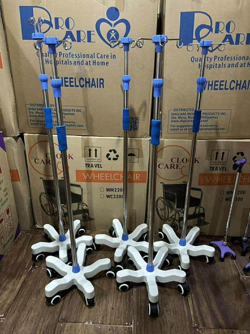IV Stand with Wheels (Category: Medical Supplies & Tools) located in Manila. Submitted by brightflower_273879 (Listing ID 1460727951, Image 1). Description: - Pro-Care IV Stand - Professional quality for hospitals and home use - Sturdy base with wheels for easy mobility - Adjustable height - Perfect for medical facilities or home care needs.