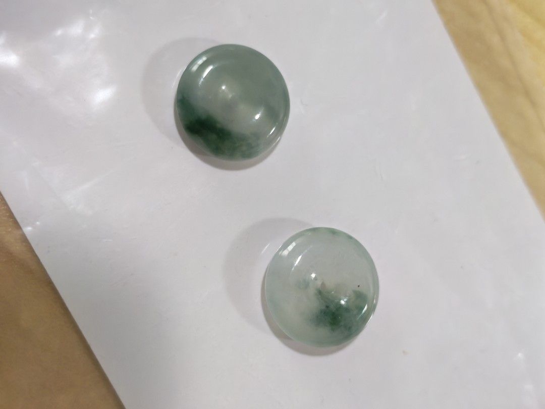 Jadeite Donut Earring (Category: Earrings) located in Bacoor. Submitted by jadeitemaster (Listing ID 1460741487, Image 3). Description: Type A Jadeite direct from the jade market in china. Icy floating, can be made for earring. Thinkness not the same but not noticeable. Can also be pendant. This pair so beautiful and jelly under natural light! Slightly negotiable..