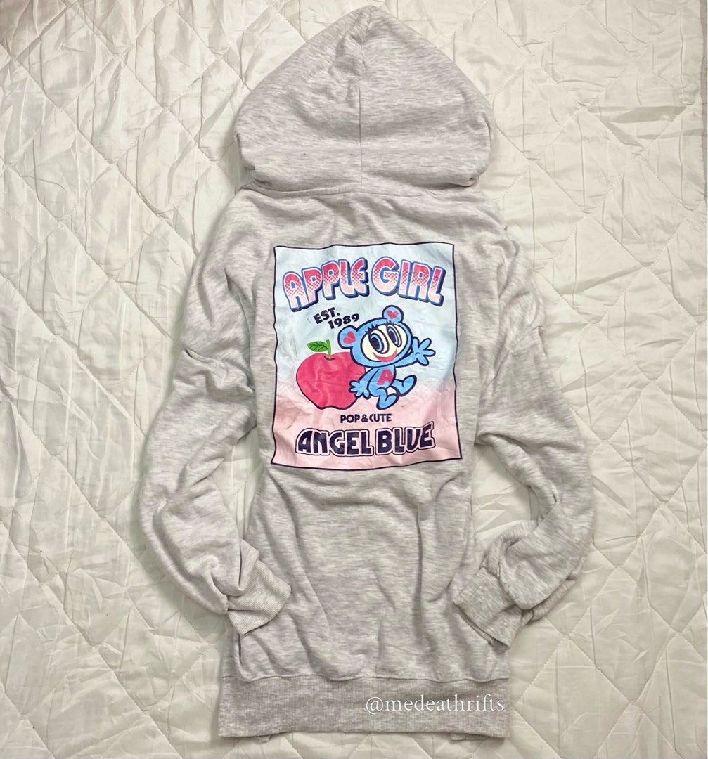 japan angel blue pullover hoodie (Category: Longsleeves) located in Cavite. Submitted by medeathrifts (Listing ID 1460799795, Image 1). Description: 𝜗𝜚 𝓪𝓷𝓰𝓮𝓵 𝓫𝓵𝓾𝓮 🇯🇵 ── ⟢ ・⸝⸝ ⋮ ⌗ ┆꩜ 𝒔𝒊𝒛𝒆: 𝐦𝐞𝐝𝐢𝐮𝐦-𝐥𝐚𝐫𝐠𝐞 (𝒐𝒏𝒆 𝒔𝒕𝒐𝒄𝒌 𝒐𝒏𝒍𝒚) ⋮ ⌗ ┆꩜ 𝐡𝐨𝐨𝐝𝐢𝐞 | grey 𝐚𝐜𝐭𝐮𝐚𝐥 𝐜𝐨𝐥𝐨𝐫 ♡ ⋮ ⌗ ┆꩜ 𝒅𝒆𝒇𝒆𝒄𝒕: — ── ⟢ ・⸝⸝ .