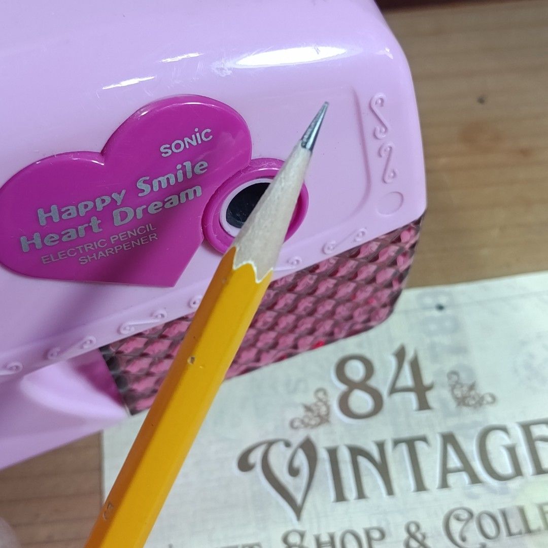 Japan Electric Pencil Sharpener (Category: Art & Prints) located in Las Pinas. Submitted by 84vintage (Listing ID 1460841296, Image 1). Description: Look at the Sharpened Pencil! If you're an artist that uses expensive and collectible pencils for your daily art pursuits and writing, then you should have them professionally sharpened. This is the Electric Sharpener that will do it. Think of John Steinbeck or Google him. Just insert your pencil and
