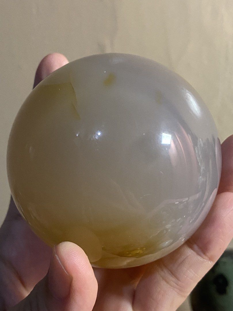 Jelly Agate Sphere (Category: Precious Stones) located in Manila. Submitted by amldeguzma50916 (Listing ID 1460824404, Image 3). Description: Jelly Agate belongs to Chalcedony family. Metaphysical and healing properties includes gentle grounding, emotional soothing, self love and heart healing and mometum.