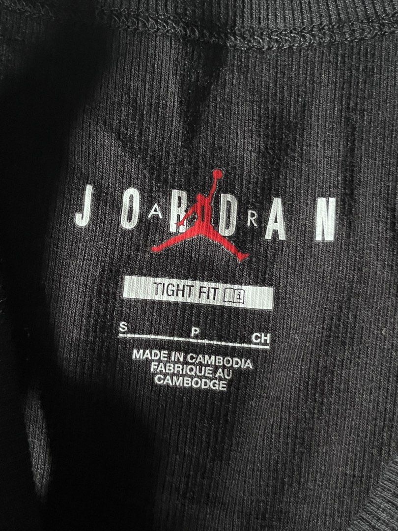 Jordan Black Ribbed Tank Top Size S (Category: Sleeveless) located in Mandaluyong City. Submitted by extremelysexyandcool (Listing ID 1460790588, Image 2). Description: - Brand: Jordan - Color: Black - Style: Ribbed tank top - Features: Iconic Jumpman logo - Fit: Tight/Fitted - Versatile: Ideal for workouts or casual wear.