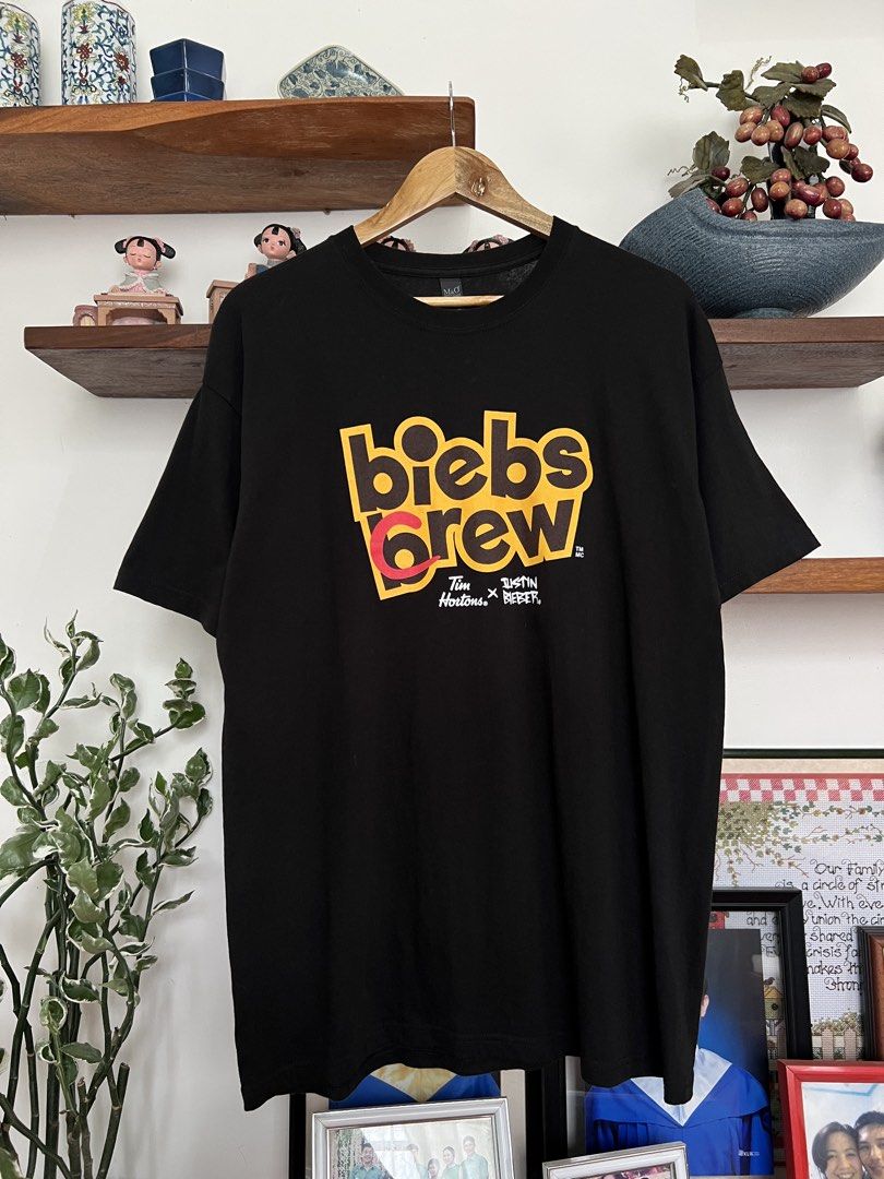 JUSTIN BIEBER X TIM HORTONS (UNISEX) (Category: Tshirts & Polo Shirts ) located in Solano. Submitted by aljoners (Listing ID 1460835406, Image 3). Description: LARGE & MEDIUM Size: LARGE Width: 22 Length: 30 Color rate: 10/10 Condition: 10/10 Issue/s: None Size: M Width: 19 Length: 29 Color rate: 9.5/10 Condition: 10/10 Issue/s: None “Color may vary due to lighting” 800 EACH / 1500 ASPACK .