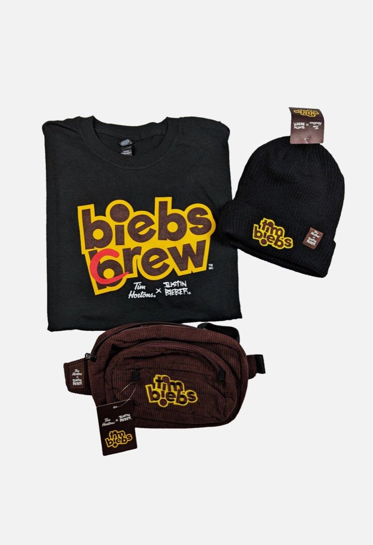 JUSTIN BIEBER X TIM HORTONS (UNISEX) (Category: Tshirts & Polo Shirts ) located in Solano. Submitted by aljoners (Listing ID 1460835406, Image 2). Description: LARGE & MEDIUM Size: LARGE Width: 22 Length: 30 Color rate: 10/10 Condition: 10/10 Issue/s: None Size: M Width: 19 Length: 29 Color rate: 9.5/10 Condition: 10/10 Issue/s: None “Color may vary due to lighting” 800 EACH / 1500 ASPACK .