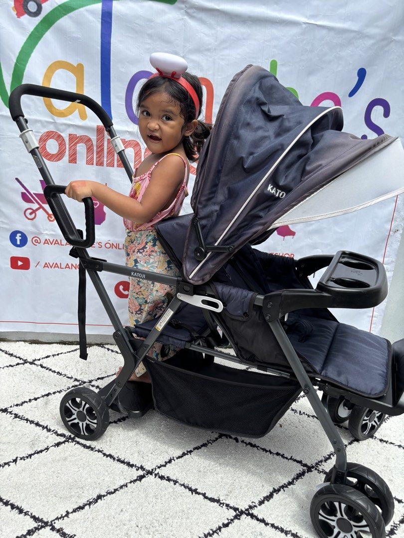 Katoji sit and stand tandem stroller (Category: Strollers) located in Manila. Submitted by avalanchesonlineshopmainacount (Listing ID 1460738638, Image 2). Description: .