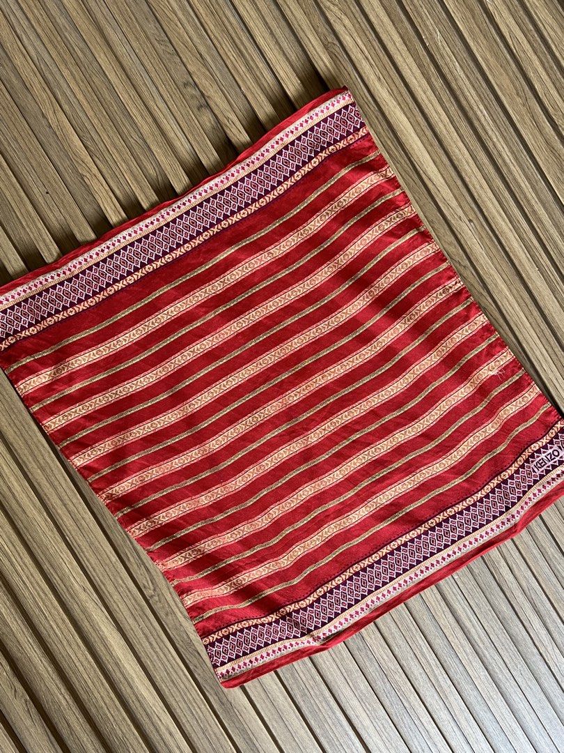 KENZO - GEOMETRIC DESIGN HANDKERCHIEF (Category: Scarves) located in Bacolod City. Submitted by timelessbyjosh (Listing ID 1460835168, Image 3). Description: BEST FOR CASUAL OUTFITS SIZE : ACTUAL COLOR : MULTI COLOR COLOR RATE : 10 OUT OF 10 CONDITION : NEAR NEW MATERIAL : MADE IN : FLAWS : NONE DIMENSIONS LENGTH - WIDTH - MEASUREMENT TAKEN WHILE LAYING FLAT..