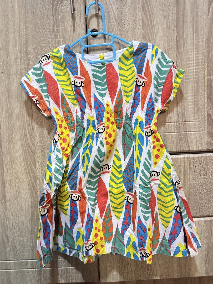 Kids Monkey Leaf Print Dress (Category: Babies & Kids Fashion) located in Manila. Submitted by judygracet87329 (Listing ID 1460772751, Image 1). Description: - Adorable monkey and leaf print - Comfortable elasticated waist - Short sleeves for easy movement - Ideal for casual wear and playtime - Bright, colorful, and fun design - Easy to wear and care for.