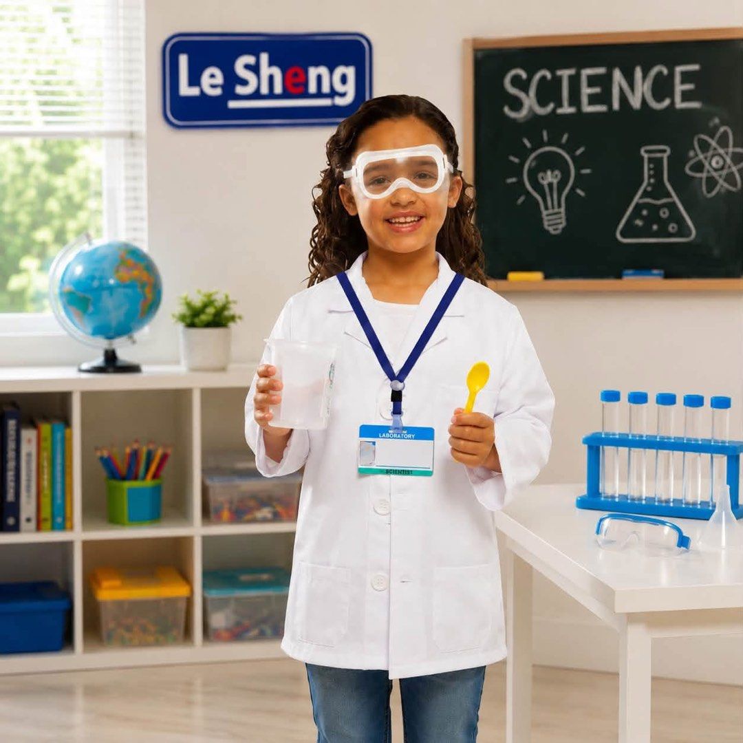 Kids Scientist Lab Coat Costume Set (Category: Babies & Kids Fashion) located in Manila. Submitted by agaton_clariza10 (Listing ID 1460891597, Image 2). Description: - Fun science lab coat costume for kids - Suitable for ages 3 to 8 years old - Set includes: lab coat, goggles, beaker, and spoon - Encourages imaginative play and learning - Ideal for dress-up, parties, or educational fun.