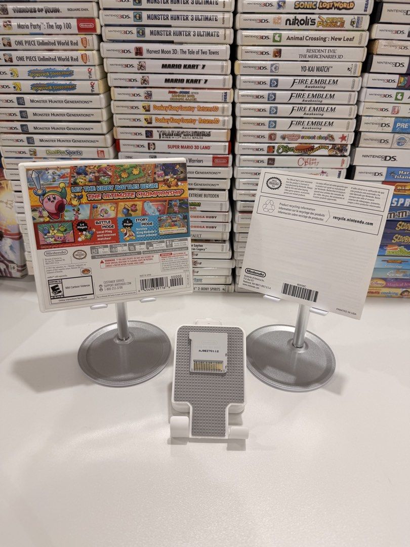 Kirby Battle Royale 3DS/2DS Game (Category: In-Game Products) located in Baliuag. Submitted by mostlyaboutnintendo (Listing ID 1460908371, Image 2). Description: 📌 https://linktr.ee/mostlyaboutnintendo 📢 COMPLETE IN CASE AND MANUAL/s ✔️ Authentic ✔️ Mabilis ma-read mismong cartridge ✔️ Guaranteed tested and working ✔️ Will always send tested pics before ship out ✔️ Clean Pins ✔️ US Version Kirby Battle Royale brings Kirby into fast-paced multip