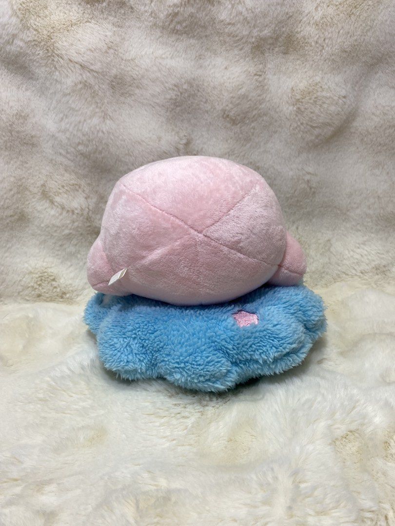 Kirby Plush Toy on Blue Cloud (Category: Plushies & Soft Toys) located in Kalibo. Submitted by ollie_stuffshop (Listing ID 1460865738, Image 2). Description: 19cm x 21cm Before you send your inquiries: ❗️Last Price is already posted ❗️Manage your expectations, WYSIWYG ❗️May need washing ❗️Dropoff is every Wednesday & Sunday - Adorable Kirby plush sitting on a fluffy blue cloud. - Made with soft and squishy material for ultimate comfort. - A must-