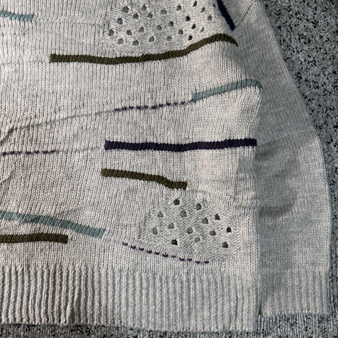 Knited Sweater (Category: Coats, Jackets and Outerwear) located in Baguio. Submitted by secondoption.ph (Listing ID 1460788665, Image 3). Description: Size medium Length 23.5 Width 24.5.
