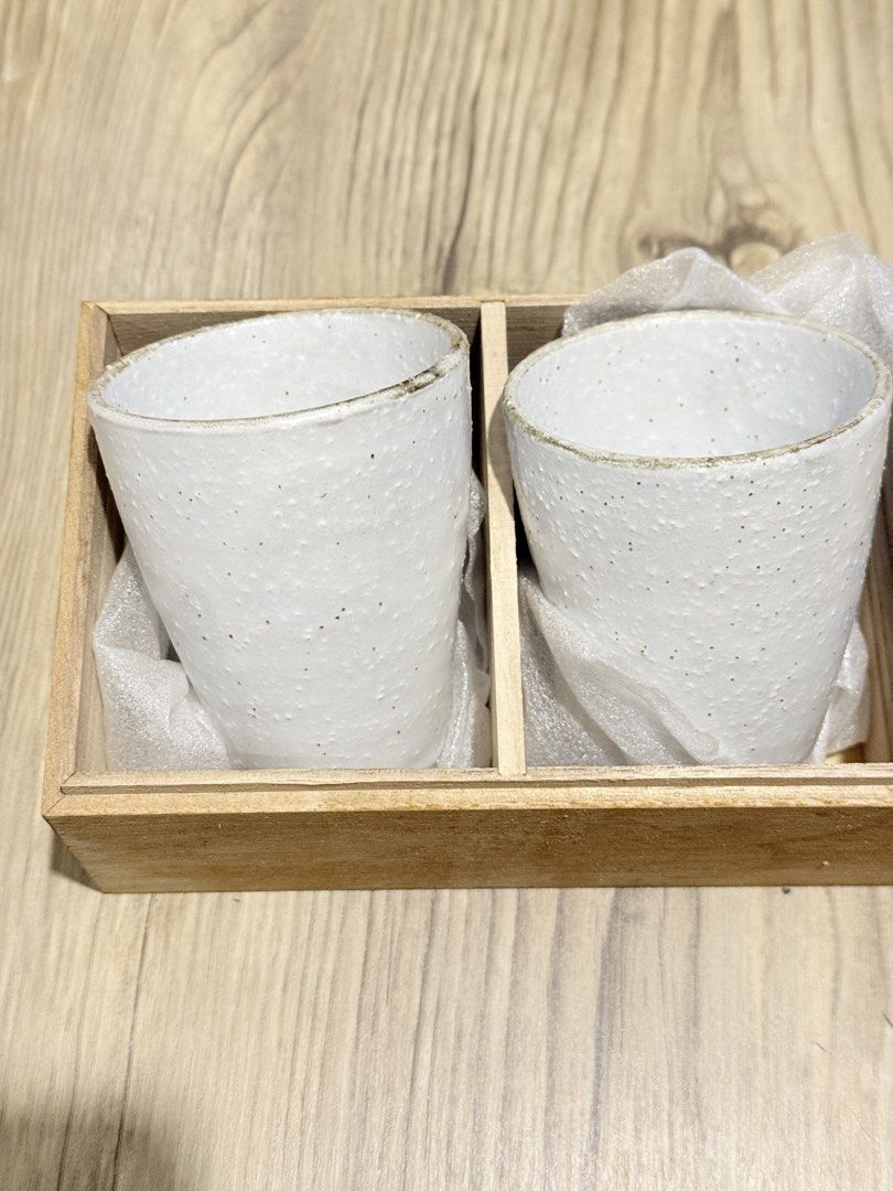 KOBIKI-AN Japanese Stoneware 4pcs with 2 boxes (Category: Coffee & Tea Tableware) located in Quezon City. Submitted by slowpopanda (Listing ID 1460786979, Image 1). Description: Kobiki-An typically refers to makers, styles, or brands associated with traditional Japanese kobiki pottery - a classic technique where a white slip is brushed over clay before glazing to create a rustic, milky finish. 2 boxes 2 cups in each box Total of 4 Kobiki-An cups 