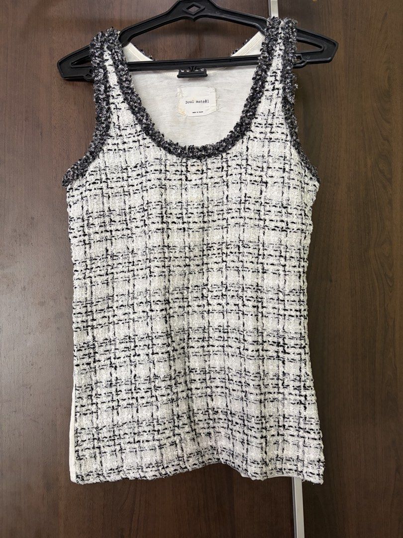 Korea tweed sleeveless (Category: Blouses) located in Manila. Submitted by thebookclubz (Listing ID 1460767245, Image 1). Description: .