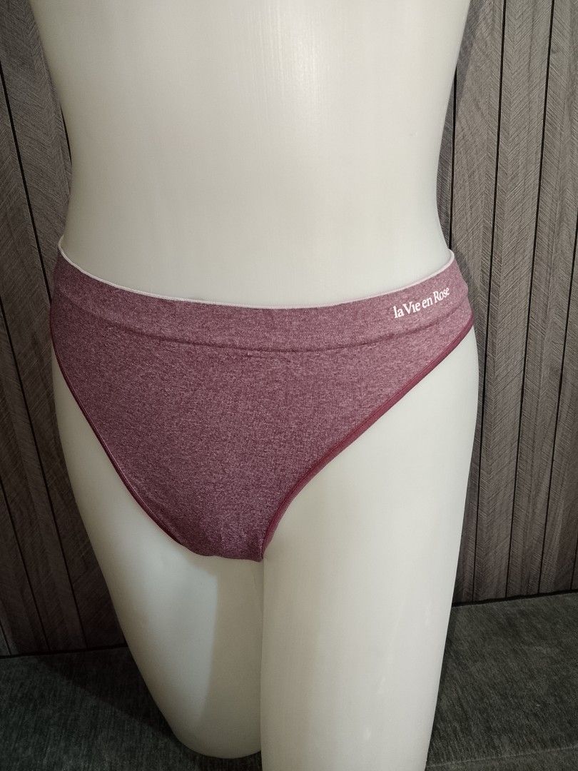 L: La Vie en Rose thong (Category: Undergarments & Loungewear) located in Manila. Submitted by truecrystal-1407 (Listing ID 1460760906, Image 1). Description: - Pink heathered bikini style panties - Soft and comfortable fabric - Elastic waistband with subtle La Vie en Rose branding - Classic and simple design - Ideal for everyday wear.