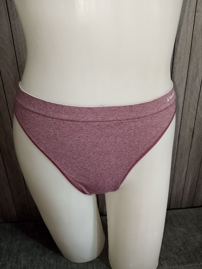 L: La Vie en Rose thong (Category: Undergarments & Loungewear) located in Manila. Submitted by truecrystal-1407 (Listing ID 1460760906, Image 3). Description: - Pink heathered bikini style panties - Soft and comfortable fabric - Elastic waistband with subtle La Vie en Rose branding - Classic and simple design - Ideal for everyday wear.