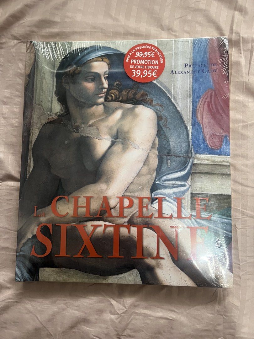 La Chapelle Sixtine Book - Michelangelo Sistine Chapel (Category: Art & Prints) located in San Pedro. Submitted by ae.vy (Listing ID 1460799525, Image 1). Description: Condition:Brand New (Still factory plastic-sealed) Description:Selling a beautiful, premium coffee table art book titled “La Chapelle Sixtine” (The Sistine Chapel) featuring a preface and contributions by renowned art historian Alexandre Gady. This is a massive, high-quality public