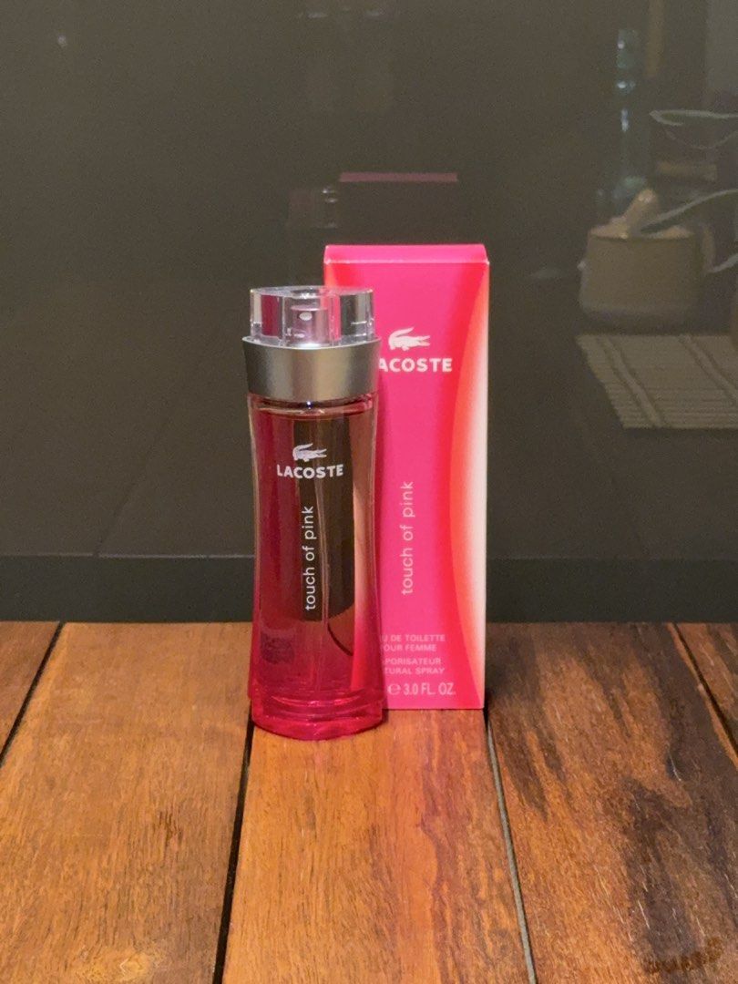 Lacoste | Touch of Pink EDT (Category: Fragrance & Deodorants) located in Pasay City. Submitted by ynnangbayan (Listing ID 1460905459, Image 1). Description: 90ml bottle 🌸 • Sprayed once, returned to box after • 5,950 PHP retail price RFS: Too many perfumes Meet-up/SDD within NCR (SF c/o buyer).