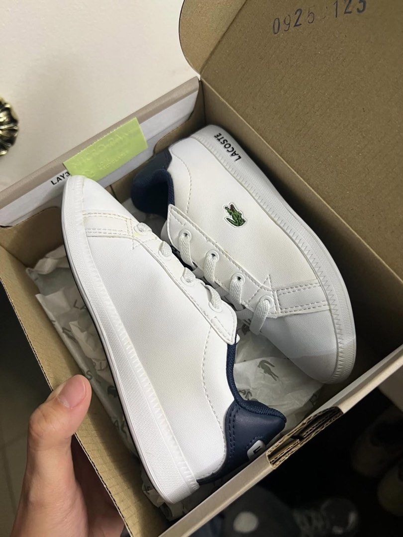 Lacoste kids size 9 (Category: Babies & Kids Fashion) located in Manila. Submitted by beaumontandco (Listing ID 1460717965, Image 1). Description: Brandnew Never worn With box.