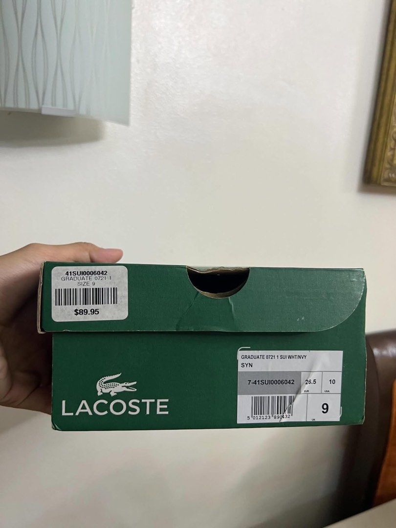 Lacoste kids size 9 (Category: Babies & Kids Fashion) located in Manila. Submitted by beaumontandco (Listing ID 1460717965, Image 2). Description: Brandnew Never worn With box.
