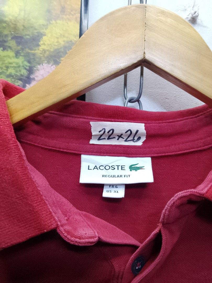 Lacoste polo shirt (Category: Tshirts & Polo Shirts ) located in Valenzuela. Submitted by joshwrldselection (Listing ID 1460765289, Image 3). Description: medium - large very good condition sign of use only thrift..
