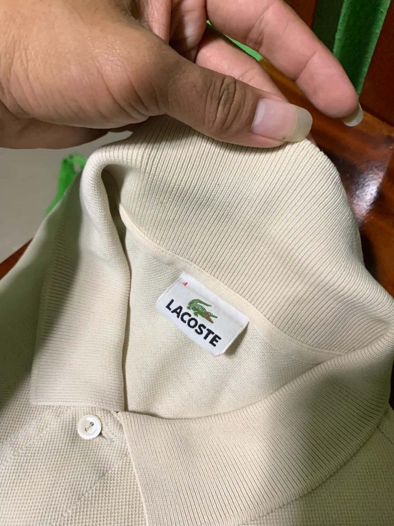 Lacoste polo shirt (Category: Tshirts & Polo Shirts ) located in Angeles City. Submitted by giventrifteditem (Listing ID 1460868806, Image 3). Description: pm for dets open vc.