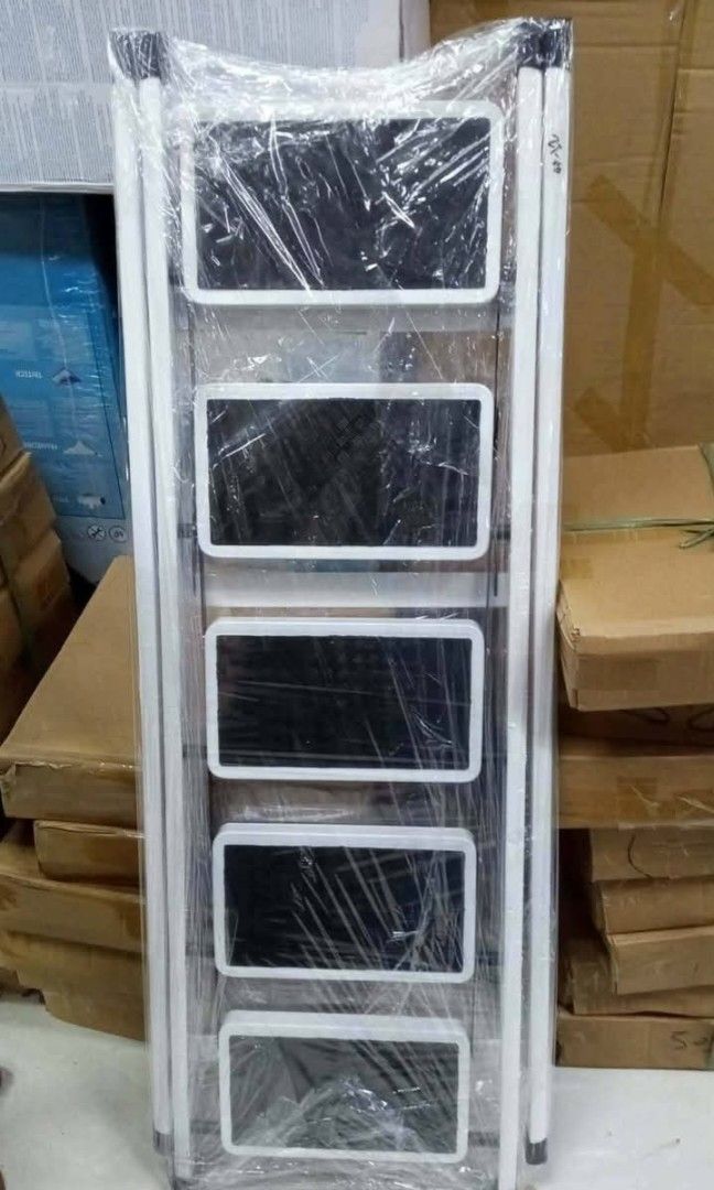 Ladder 4 and 5 steps (foldable) (Category: Ladders & Steps) located in Manila. Submitted by kairos_luckyonlineshop (Listing ID 1460726964, Image 3). Description: 4 steps - P 1,200 only 5 steps- P 1, 400 only.