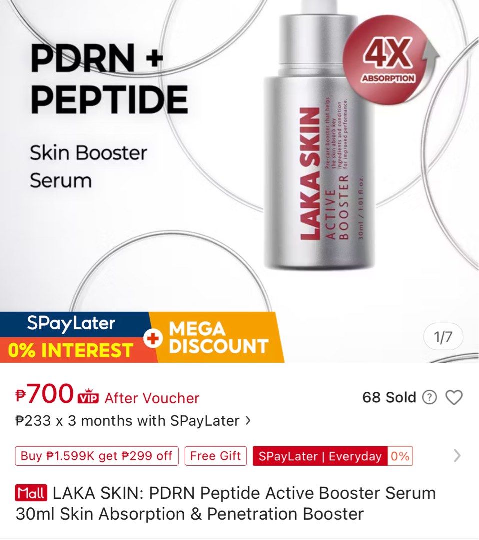 Laka skin active booster (Category: Face Care) located in Rizal. Submitted by reyshishibal (Listing ID 1460085360, Image 3). Description: brand new & never opened .