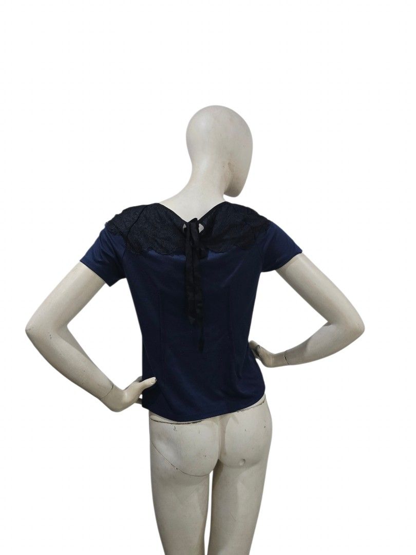 Lanvin blue black lace detail (Category: Blouses) located in Batangas. Submitted by thevanitychamber (Listing ID 1460888274, Image 2). Description: .