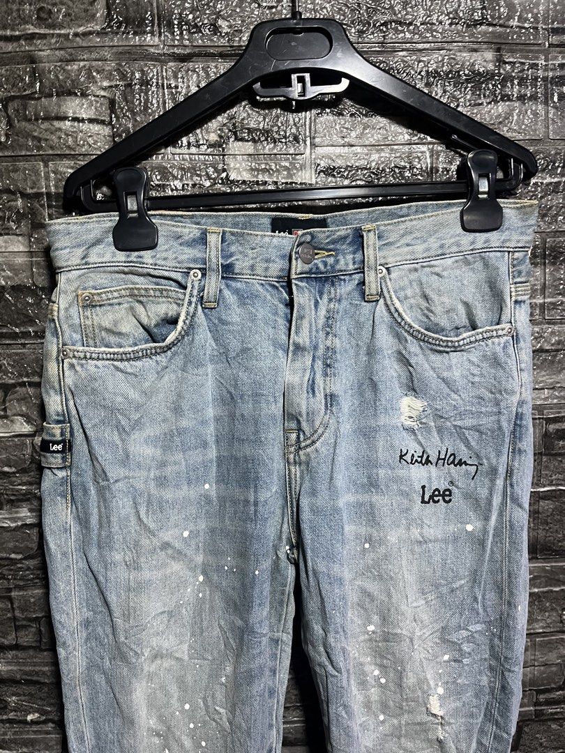 Lee X Keith Haring Pants (Category: Jeans) located in Manila. Submitted by flex_curation (Listing ID 1460875525, Image 3). Description: 29W 32L ON TAG 31W 39L IN MEASURING TAPE IN VERY GOOD CONDITION AND IN PRESENTABLE CONDITION BACOOR CAVITE LOC.
