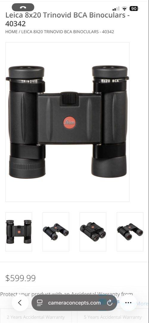 Leica 8x20 Trinovid BCA Binoculars (Category: Travel Essentials & Accessories) located in Las Pinas. Submitted by krawrina (Listing ID 1460853822, Image 3). Description: - Leica 8x20 Trinovid BCA Binoculars - Compact and lightweight design - Ideal for outdoor adventures and travel - Shows some signs of wear on the body, but functions perfectly - Comes with a strap.