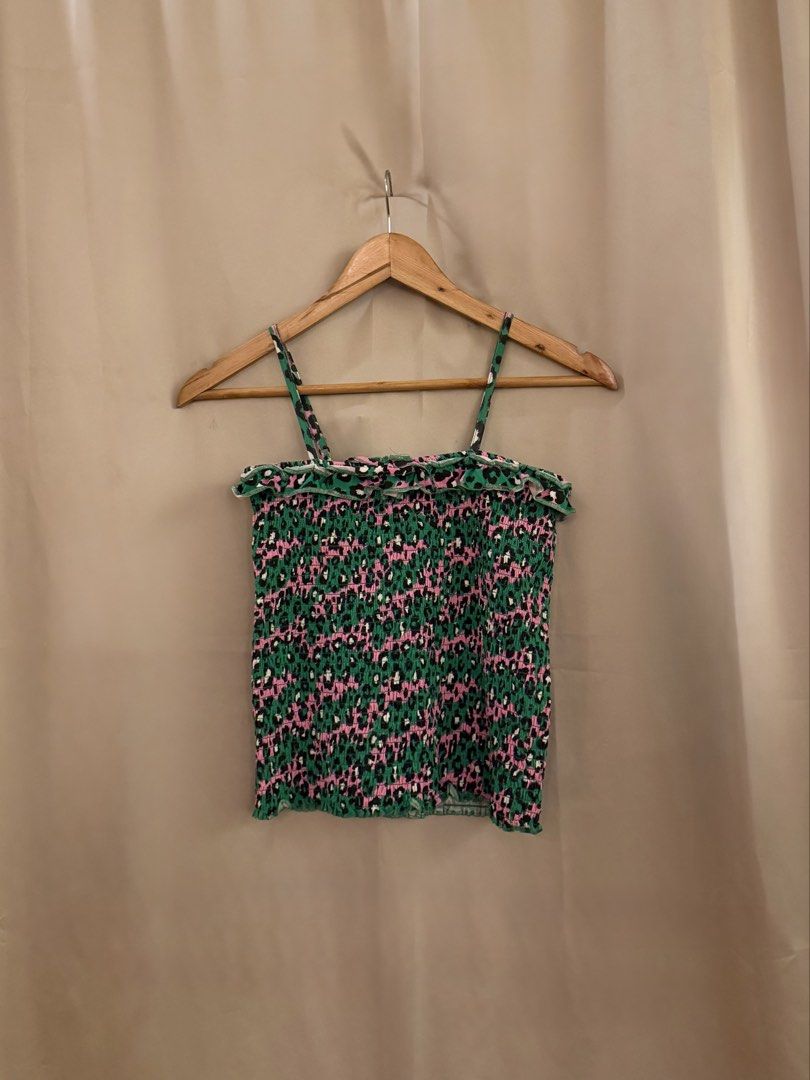 Leopard print smocking tube top (Category: Blouses) located in Manila. Submitted by 414studio (Listing ID 1460898350, Image 2). Description: Free size small to medium.