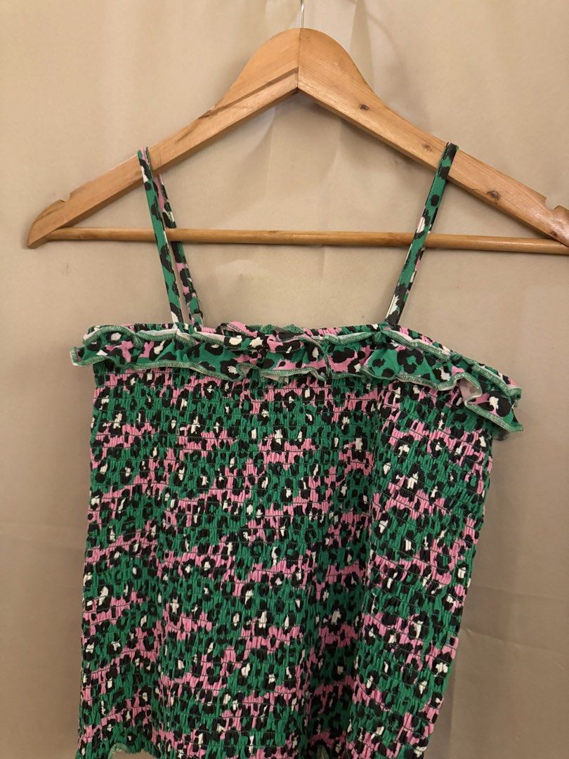 Leopard print smocking tube top (Category: Blouses) located in Manila. Submitted by 414studio (Listing ID 1460898350, Image 1). Description: Free size small to medium.