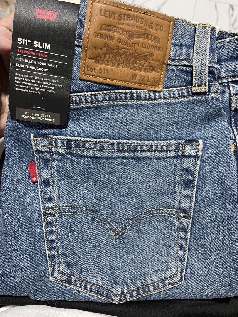 Levi’s 511 Selvedge denim size 32 (Category: Jeans) located in Santa Rosa. Submitted by pickerpau (Listing ID 1460820208, Image 1). Description: Levi’s 511 Selvedge Denim Size on tag: W32 L32 Brand new Slim fit Blank tab Original Price: 7999 Get it for 3890 + sf Shipping via J&T or via lalamove same day delivery Can do Cod via LBC with downpayment.