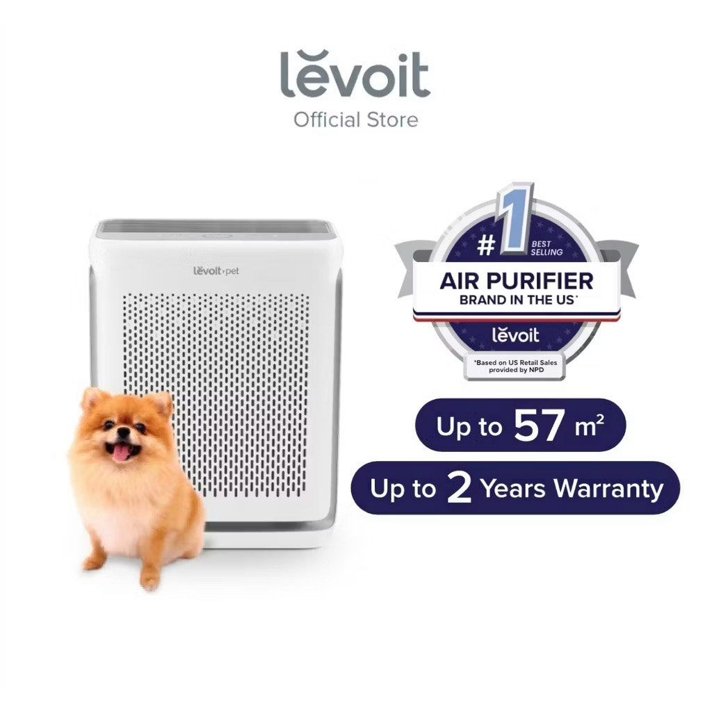 Levoit Air Purifier Vital 100s Smart (Category: Air Purifiers & Dehumidifiers) located in Quezon City. Submitted by chxrryx (Listing ID 1460910363, Image 1). Description: - Levoit Pet Air Purifier - Brand #1 in the US - Covers large areas up to 57 sqm - Equipped with a washable pre-filter and a True HEPA filter - Effectively removes pet odors and hair - Package includes AC power adapter, user manual, and quick start guide - Comes with up to 2 yea