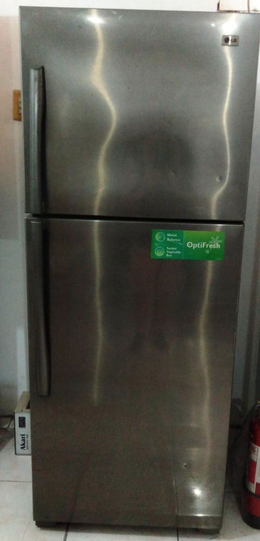 LG Double Door Refrigerator with OptiFresh (Category: Refrigerators and Freezers) located in Manila. Submitted by ellie.ellie1 (Listing ID 1460799496, Image 1). Description: - LG Double Door Refrigerator - Sleek Stainless Steel Finish - OptiFresh Feature for Vegetable Box - Excellent Working Condition - Perfect for Family Homes or Small Businesses - Pick Up Only.
