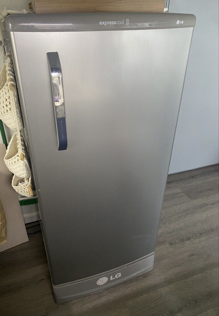 LG Refrigerator (Category: Refrigerators and Freezers) located in Manila. Submitted by joana_mae (Listing ID 1460841278, Image 1). Description: - LG Refrigerator GN-241RLS - Color: Silver - Type: Upright and manual frost - Condition: chipped freezer door - Features: Express Cool function, Interior light - Spacious interior for groceries - Dimensions: 570mm (W) x 1200mm (H) x 600mm (D) Location: BGC.