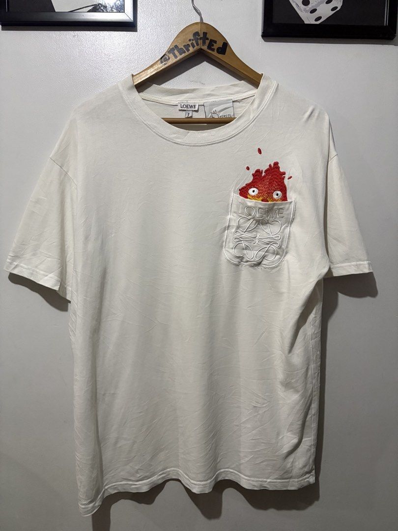 Loewe x Studio Ghibli Fire pocket tee (Category: Tshirts & Polo Shirts ) located in Makati City. Submitted by ThriftedGoods (Listing ID 1460858056, Image 2). Description: Feel free to ask for more detailed photos In excellent condition No issues Length-29 Width-23.