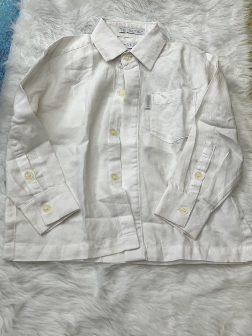 Long sleeves polo (Category: Babies & Kids Fashion) located in Mandaluyong City. Submitted by one.stopshop (Listing ID 1460760030, Image 1). Description: Preloved NAPOLEON 📏 Size: 4T 📐 Length: 16inches 🎨 Color: White Preloved but still in very good condition. Please manage expectations as this is a preloved item, but I assure you it has been well cared for and remains in great condition. 💙 Note: Actual color may vary slightly due to lighting 