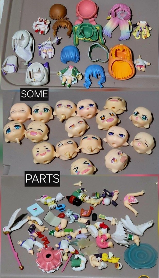 Lot Figures, anime, nendoroids/nendos, keychain, etc.. as BUNDLE! (Category: Figurines & Statues) located in Muntinlupa City. Submitted by nyx_vhine.05 (Listing ID 1460906857, Image 2). Description: Anime Lot SALE! It includes authentic figures and Class A figures (some with flaws or marks or missing parts). |Nendoroids included: ◇Card capture Sakura ◇Jibril ◇Umaru chan ◇Emilia ◇Yoshino |ISSUES! ▪︎Knockoff/Bootleg or Class A ▪︎Some parts are miss