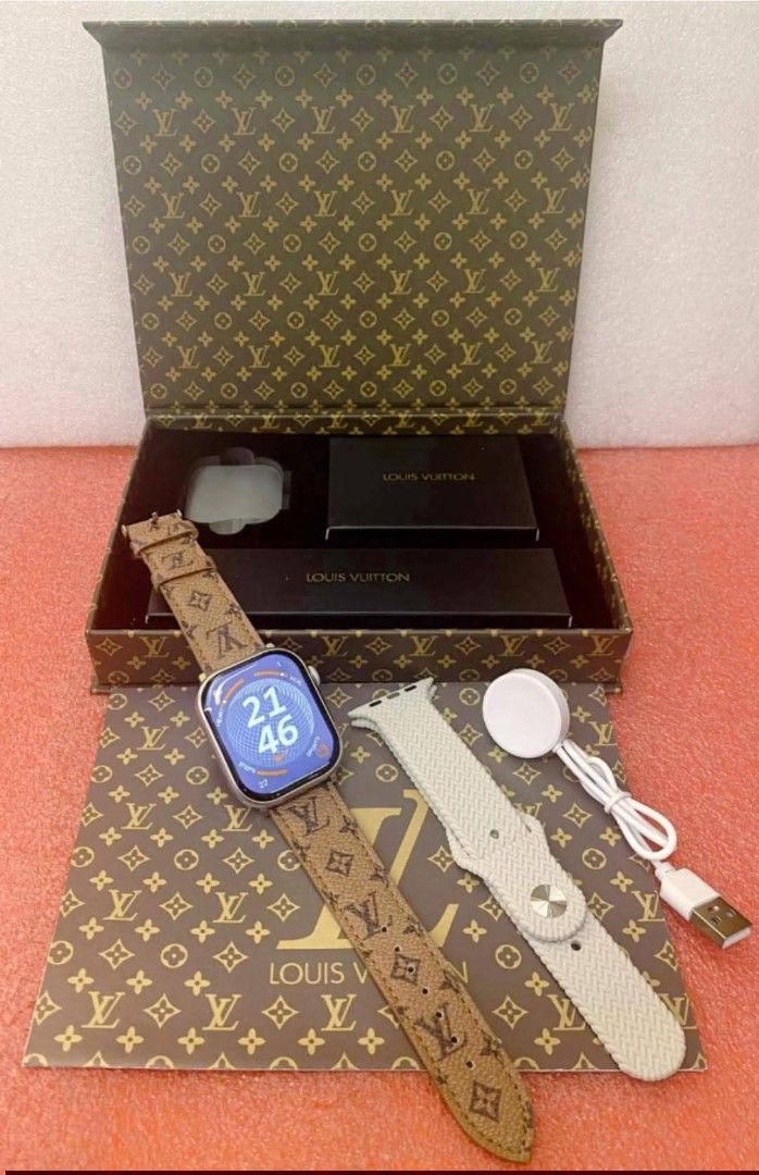 Louis Vuitton Apple Watch Bands & Charger Set (Category: Men's Watches) located in Manila. Submitted by ddg_s (Listing ID 1460903397, Image 3). Description: Smart LV watch luis vuitton series 10 3000 set 📌App’s name code= Einath fit 📌Size ~49mm ✅Latest version ~LV WATCH Weather ,brightness alarm clock ,stopwatch, calculator ,BP ,timer Sports ,Contact person sports ,calendar timer ,Game Sleep,Heartrate, , bluetooth music , About check serial num