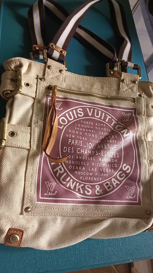 Louis Vuitton Monogram Canvas Tote Bag (Category: Luxury Bags & Wallets) located in Gapan. Submitted by cleverstar.36492b (Listing ID 1460902493, Image 1). Description: Authentic Louis Vuitton tote bag. Monogram canvas with leather trim. Interior has LV print lining. Zippered pocket inside. Date code VI1015. Great for everyday use..
